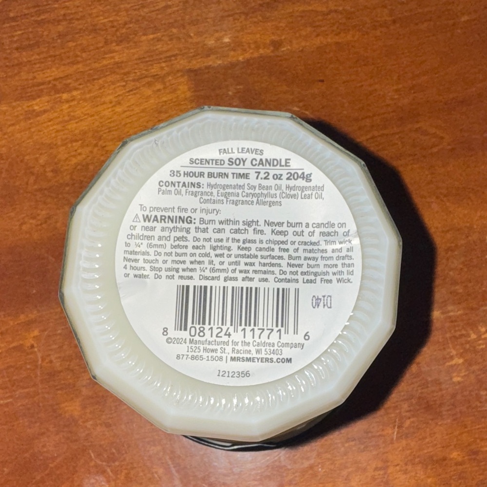 Soy Candle - Coral Label White Wax - Picture 3 of 3